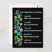 Carte Postale Le sens d'Aloha (Devant / Derrière)