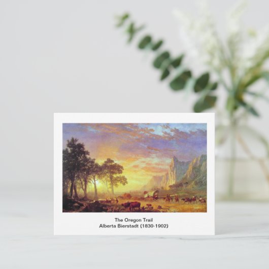 Carte Postale Le sentier de l'Oregon, Albert Bierstadt (Debout devant)