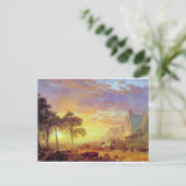 Carte Postale Le sentier de l'Oregon - Albert Bierstadt (Debout devant)
