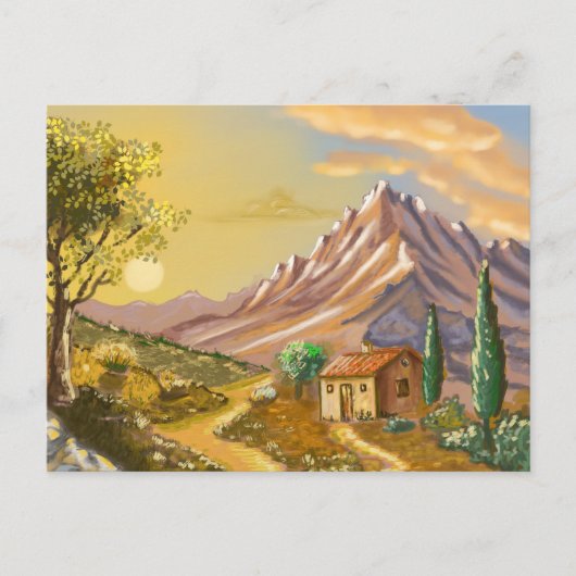 Carte Postale Le sentier du cabanon (Devant)