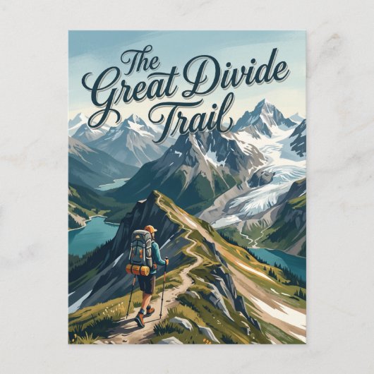 Carte Postale Le sentier Great Divide Canada (Devant)