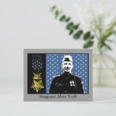 Carte Postale Le sergent Alvin York - Médaille d'honneur (Debout devant)
