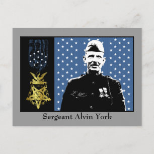 Carte Postale Le sergent Alvin York - Médaille d'honneur