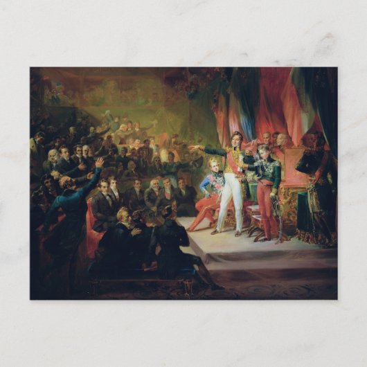 Carte Postale Le serment de Louis-Philippe (Devant)