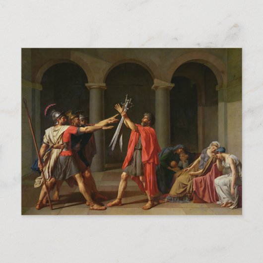 Carte Postale Le serment d'Horatii, 1784 (Devant)