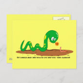 Carte Postale Le serpent et le ver (Devant / Derrière)