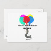 Carte Postale Le serpent volant (Devant / Derrière)