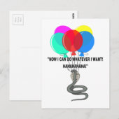 Carte Postale Le serpent volant (Devant / Derrière)