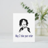 Carte Postale le serveur (Debout devant)