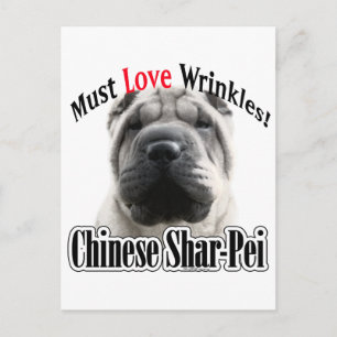 Carte Postale Le Shar-Pei Chinois Doit Aimer Les Rondages