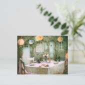 Carte Postale Le Sidaner : Table avec lanternes (Debout devant)
