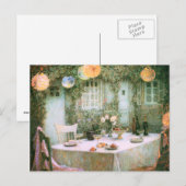Carte Postale Le Sidaner : Table avec lanternes (Devant / Derrière)