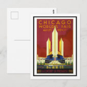 Carte postale - Le siècle des Progrès de l'Exposit (Devant / Derrière)
