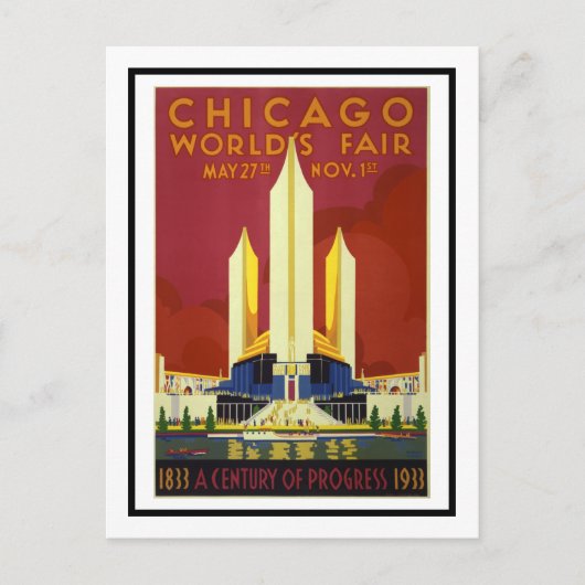 Carte postale - Le siècle des Progrès de l'Exposit (Devant)