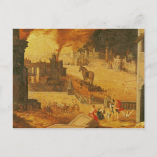 Carte Postale Le siège de Troie