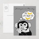 Carte Postale Le singe de Shakespeare (Devant / Derrière)