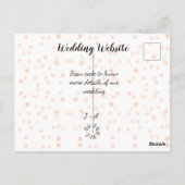 Carte Postale Le site web mariage scanner code QR pour les détai (Dos)