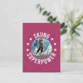 Carte Postale Le Ski Est Ma Superpuissance (Debout devant)