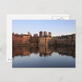 Carte Postale Le skyline de La Haye dans la Pays-Bas (Devant / Derrière)