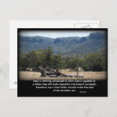 Carte Postale Le Sleepy Log, Homme n'est rien comparé à ce que.. (Devant / Derrière)