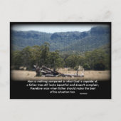 Carte Postale Le Sleepy Log, Homme n'est rien comparé à ce que.. (Devant)