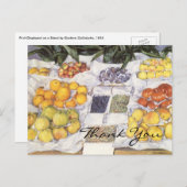 Carte Postale Le socle à fruits de Caillebotte (Devant / Derrière)