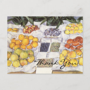 Carte Postale Le socle de fruits de Caillebotte