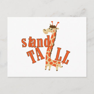 Carte Postale Le socle de girafe est grand