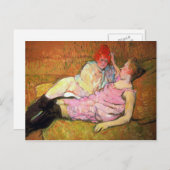 Carte Postale Le Sofa de Toulouse-Lautrec (Devant / Derrière)