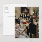 Carte Postale Le Soiree, c.1880 (Devant / Derrière)