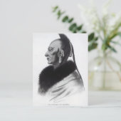 Carte Postale Le Soldat du Chene, un chef d'Osage (Debout devant)