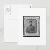 Carte Postale Le soldat noir américain d'origine (Devant / Derrière)