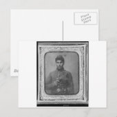 Carte Postale Le soldat noir américain d'origine (Devant / Derrière)
