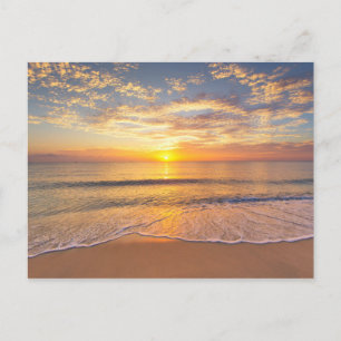 Carte Postale Le soleil du matin en bord de mer