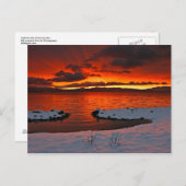 Carte Postale Le soleil levant du lac Tahoe... (Devant / Derrière)