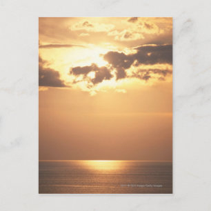 Carte Postale Le soleil se couche sur l'océan