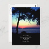 Carte Postale Le soleil se lève toujours (Devant / Derrière)