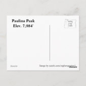 Carte Postale Le sommet de Paulina (Dos)