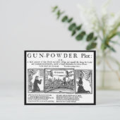 Carte Postale Le sort de poudre à canon de Guy Fawkes (Debout devant)