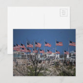 Carte Postale Le souffle des drapeaux sur les fonds propres (Devant / Derrière)