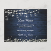 Carte Postale Le souffle du bébé Rustique Serez-vous ma fille de (Dos)