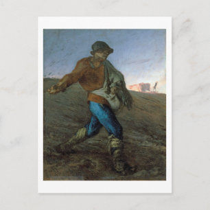 Carte Postale Le Sower, Jean-François Millet