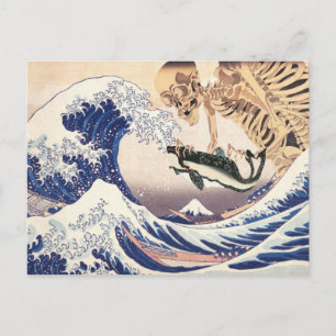 Carte Postale Le spectre des squelettes à la grande vague