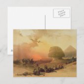 Carte Postale Le Sphinx à Giza (Devant / Derrière)