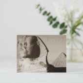 Carte Postale Le Sphinx et la Pyramide de Menkaure, Egypte (Debout devant)