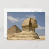Carte Postale Le Sphinx, Giza, Al Jizah, Egypte (Devant / Derrière)