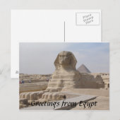 Carte Postale Le Sphinx, Le Caire (Devant / Derrière)