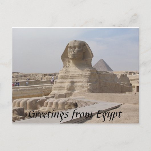 Carte Postale Le Sphinx, Le Caire (Devant)