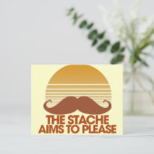 Carte Postale Le Stache veut s'il vous plaît (Debout devant)