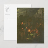 Carte Postale Le stand de légumes (Devant / Derrière)